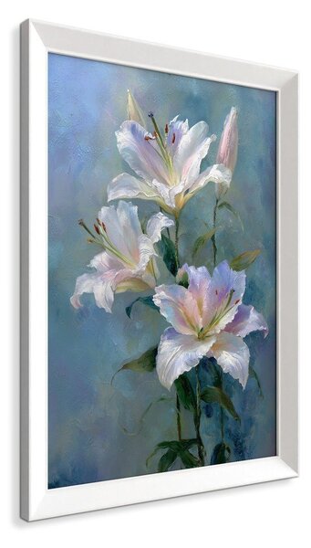 Tištěný obraz s rámem 56x75 cm Lilies – Styler