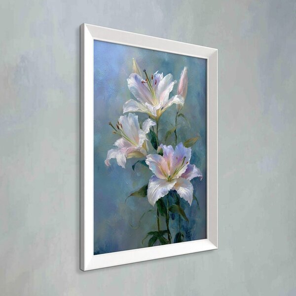 Tištěný obraz s rámem 56x75 cm Lilies – Styler