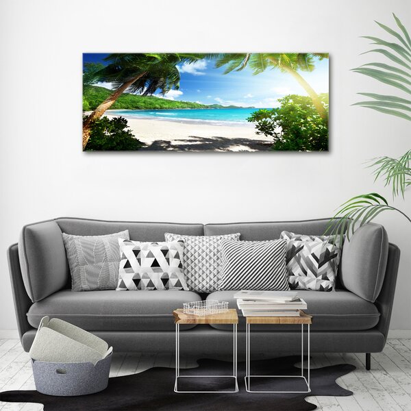 Moderní fotoobraz canvas na rámu Seychely pláž oc-61788906