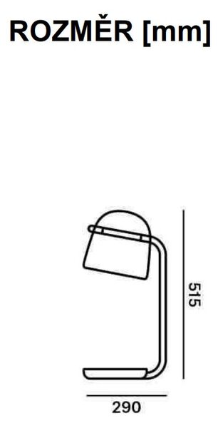 Stolní lampa Brokis Mona small table PC950, 2700K Kabel: Textilní bílý, Povrch Montury: Černý matný komaxit, Barva skla: Transparentní číré sklo