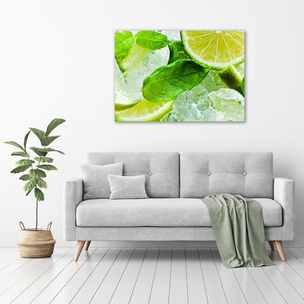 Foto obraz canvas Limetka s ledem oc-61933128