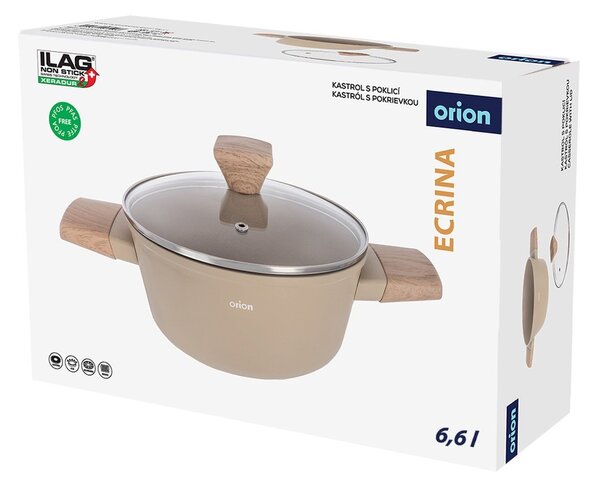Kastrol s pokličkou/s keramickým povrchem 6,6 l Ecrina – Orion