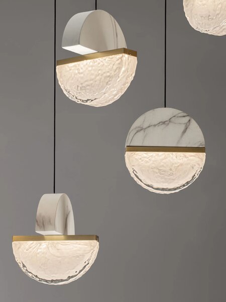 Dizajnový LED luster Dorin 48W A – Bílá