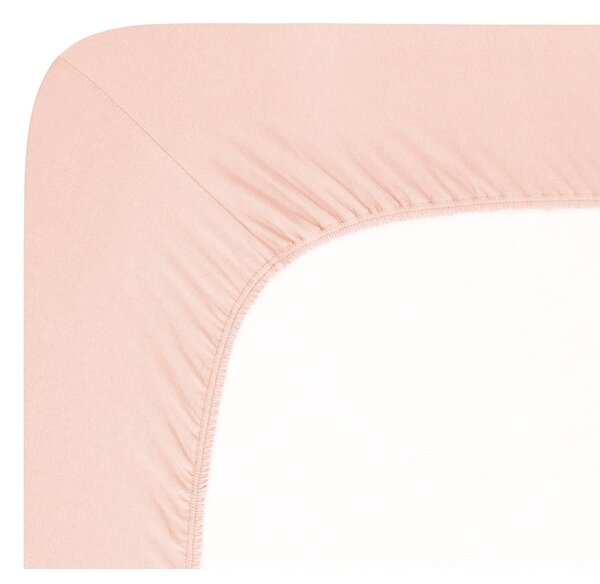 Světle růžové napínací prostěradlo jersey 90x200 cm Boxspring – Andrea Simone