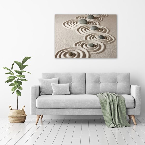 Foto-obraz canvas na rámu Kameny zen písek oc-62705757