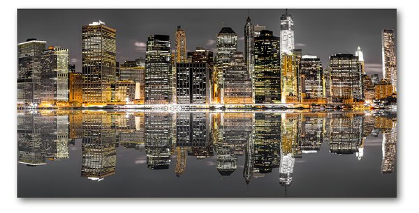 Fotoobraz na skle New York noc osh-64057885