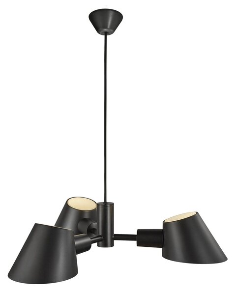 Nordlux 2120703003 Stay, černý lustr 3xE27, průměr 60cm