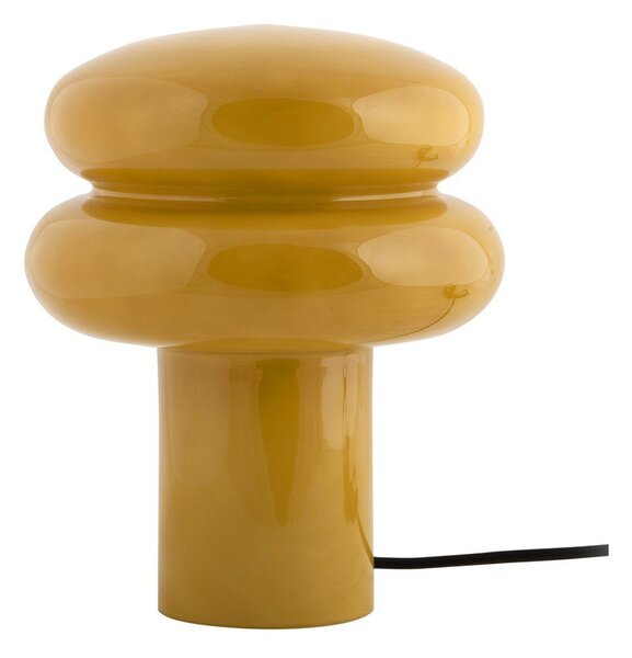 Okrově žlutá skleněná stolní lampa (výška 24 cm) Incesante – Leitmotiv