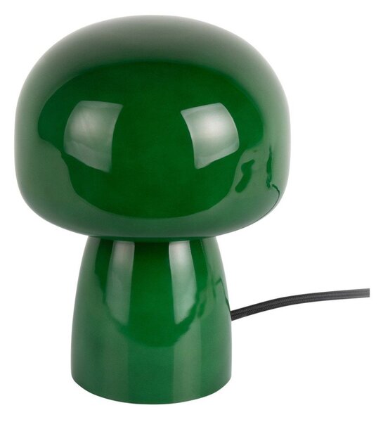 Tmavě zelená skleněná stolní lampa (výška 20 cm) Fervor – Leitmotiv