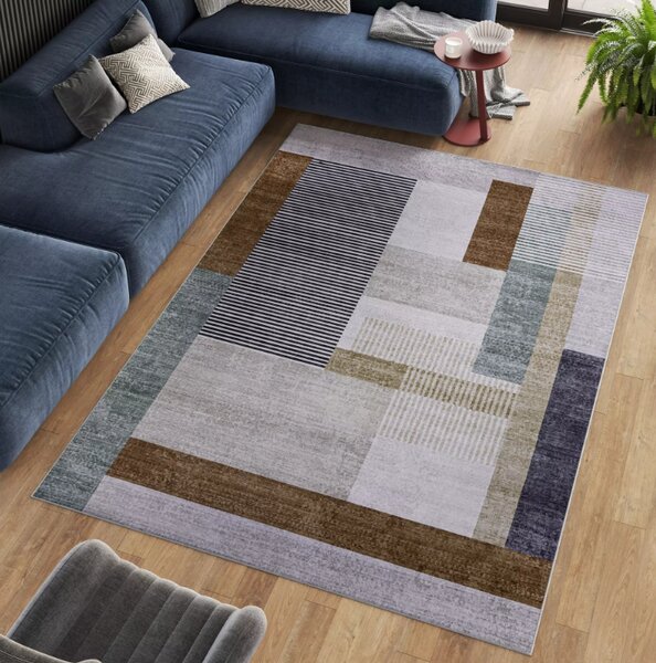 Makro Abra Kusový koberec ELEFANTA FC-1 Geometrický vícebarevný Rozměr: 80x150 cm