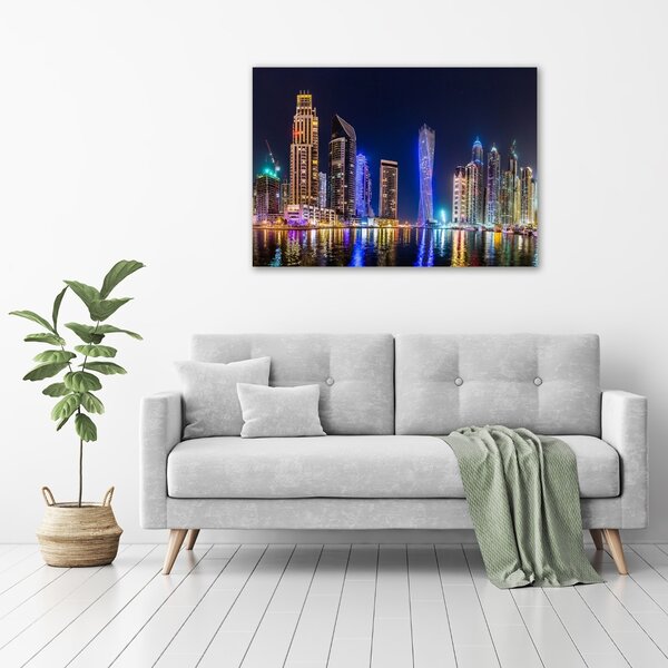 Foto obraz na plátně Noční Dubai oc-64879724