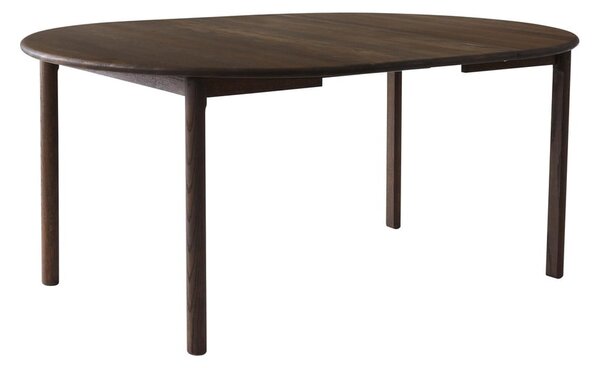 Hnědý kulatý rozkládací jídelní stůl z dubového dřeva ø 120 cm Noor – Hammel Furniture