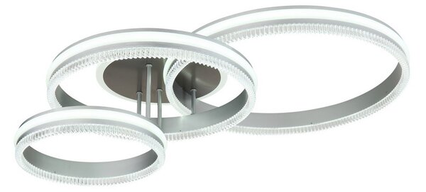 Stropní svítidlo LED 2700–6000K černý chrom, stříbrná IP20 GLOBO lighting FRANCINE 67377-72