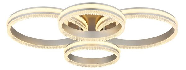 Stropní svítidlo LED 2700–6000K černý chrom, stříbrná IP20 GLOBO lighting FRANCINE 67377-90