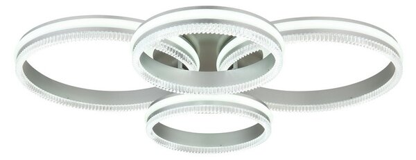 Stropní svítidlo LED 2700–6000K černý chrom, stříbrná IP20 GLOBO lighting FRANCINE 67377-90