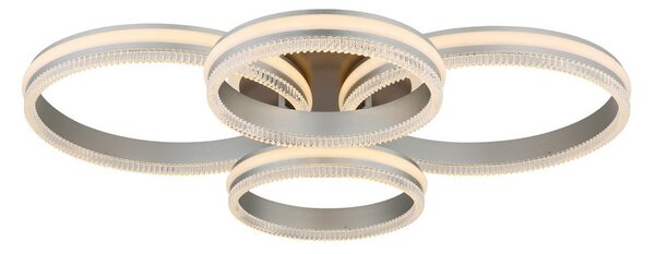 Stropní svítidlo LED 2700–6000K černý chrom, stříbrná IP20 GLOBO lighting FRANCINE 67377-90