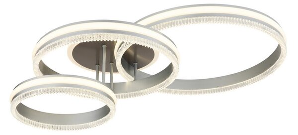 Stropní svítidlo LED 2700–6000K černý chrom, stříbrná IP20 GLOBO lighting FRANCINE 67377-72