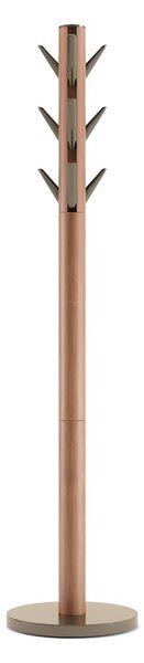 Věšák FLAPPER 165x57 cm sv.ořechová, zlatá