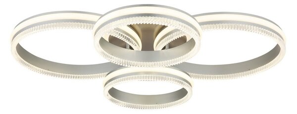 Stropní svítidlo LED 2700–6000K černý chrom, stříbrná IP20 GLOBO lighting FRANCINE 67377-90