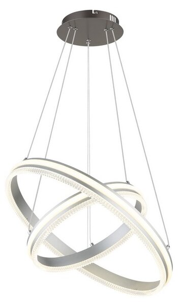 Závěsné svítidlo LED 2700–6000K černý chrom, stříbrná IP20 GLOBO lighting FRANCINE 67377-60H