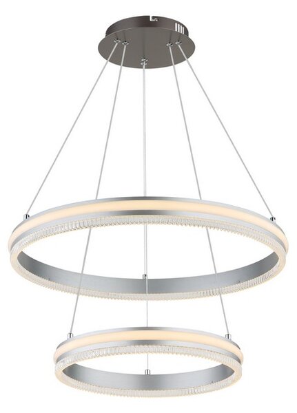 Závěsné svítidlo LED 2700–6000K černý chrom, stříbrná IP20 GLOBO lighting FRANCINE 67377-60H