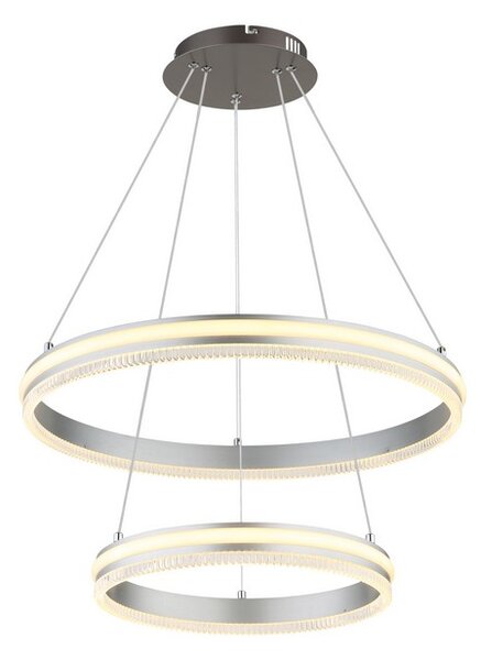 Závěsné svítidlo LED 2700–6000K černý chrom, stříbrná IP20 GLOBO lighting FRANCINE 67377-60H