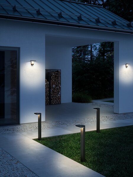 Nordlux Solární LED sloupek s bodcem a senzorem Rica - hranatý