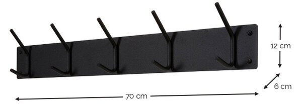 Světle žlutý ocelový nástěnný věšák 70 cm Fusion – Spinder Design