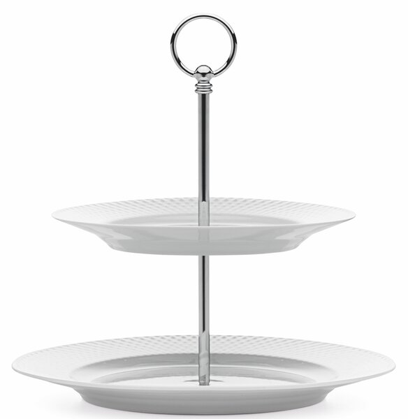 Lyngby Porcelæn Etažér Rhombe - 27 cm LP191