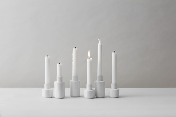 Lyngby Porcelæn Svícen Lyngby White - 11 cm LP129