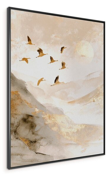 Tištěný obraz s rámem 60x80 cm Golden Peaks II – Styler