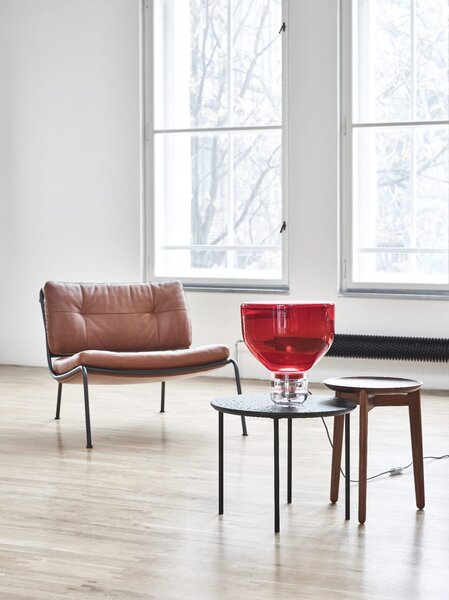Designová stolní lampa Brokis Lightline S, PC972 Barva skla: Transparentní číré sklo, BARVA SPODNÍ ČÁSTI SKLA: transparentní sklo, POVRCHOVÁ ÚPRAVA SPODNÍ ČÁSTI SKLA: lesklý povrch skloviny
