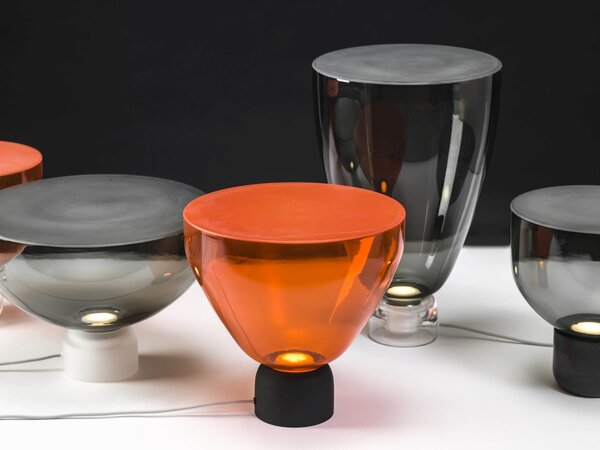 Designová stolní lampa Brokis Lightline L-H, PC983, 1xGU10 Barva spodní části skla: Transparentní sklo, Povrchová úprava spodní části skla: Lesklý povrch skloviny, Barva horní části skla: Transparentní sklo