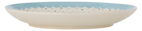 Světle modrý/krémový dětský talíř z kameniny ø 16 cm Celebrate – Bloomingville Mini