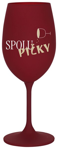 SPOLUPIČKY - bordó sklenička na víno 350 ml