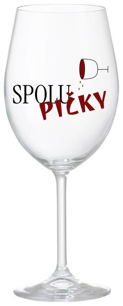 SPOLUPIČKY - čirá sklenička na víno 350 ml