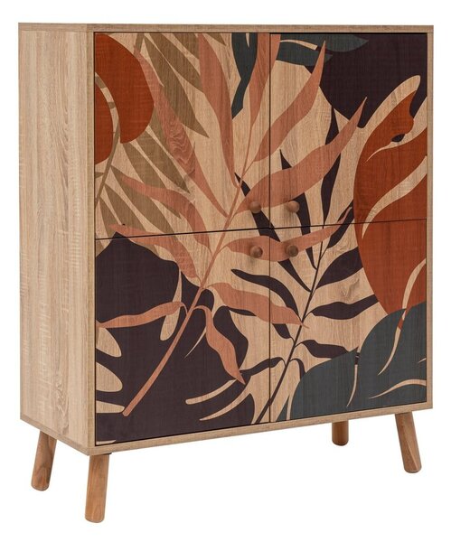 Skříňka v dekoru dubu v přírodní barvě 95x111 cm Multilux – Kalune Design