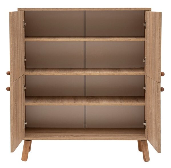 Skříňka v dekoru dubu v přírodní barvě 95x111 cm Multilux – Kalune Design
