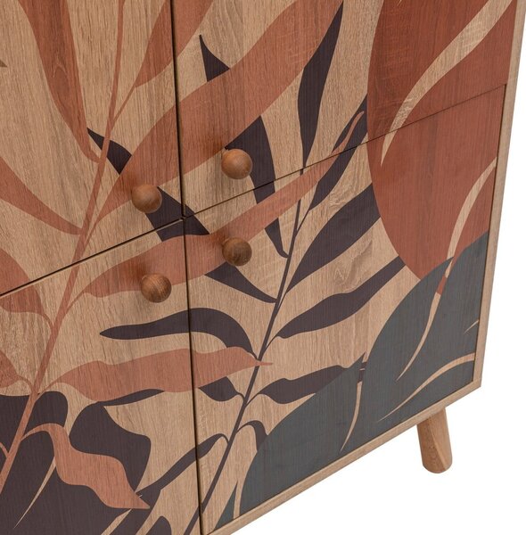 Skříňka v dekoru dubu v přírodní barvě 95x111 cm Multilux – Kalune Design