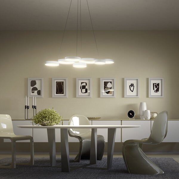 Redo Závěsné LED svítidlo Cronos, délka 95cm Barva: Černá