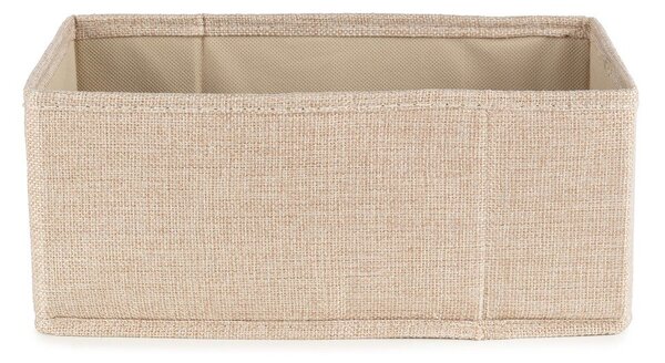 Béžový látkový úložný box 28x12x12 cm Sandy – Compactor