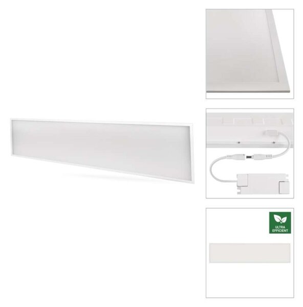 EMOS Lighting LED panel LUXXO 30×120, obdélníkový vestavný bílý, 22W, neutrální bílá UGR