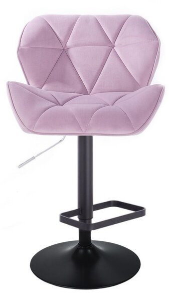 LuxuryForm DESIGN Barová židle MILANO VELUR na černém talíři - levandule