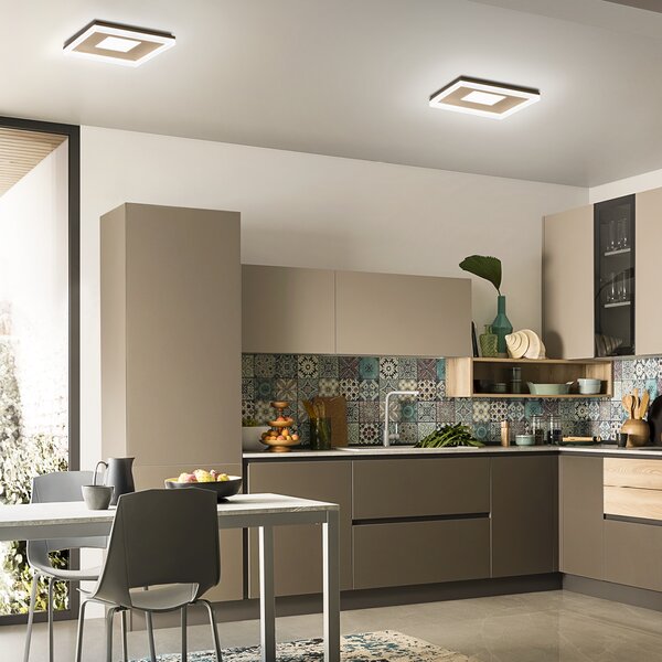 Redo Stropní LED svítidlo Maya hranaté, ø51cm Barva: Zlatá