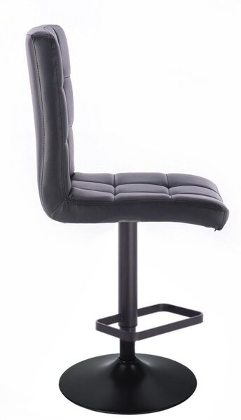 LuxuryForm DESIGN Barová židle TOLEDO na černém talíři - černá