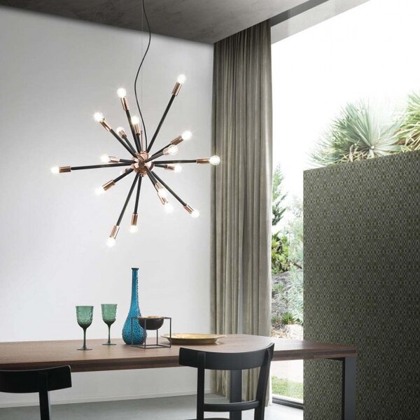 Redo Závěsná lampa Stellar, 12x E14 Barva: Zlatá