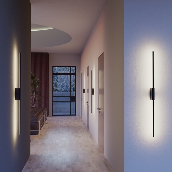 Redo Nástěnná LED lampa Stick se senzorem Barva: Černá