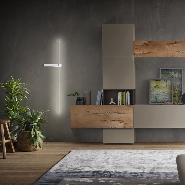 Redo Nástěnná LED lampa Tangent, pravá varianta Barva: Bílá