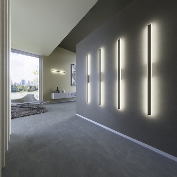 Redo Nástěnné LED svítidlo Wapi, d: 147,5cm Barva: Černá