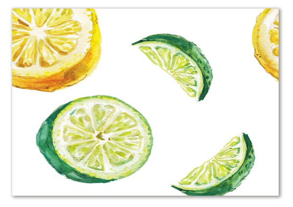 Fotoobraz na skle Citron a limetka osh-67543489